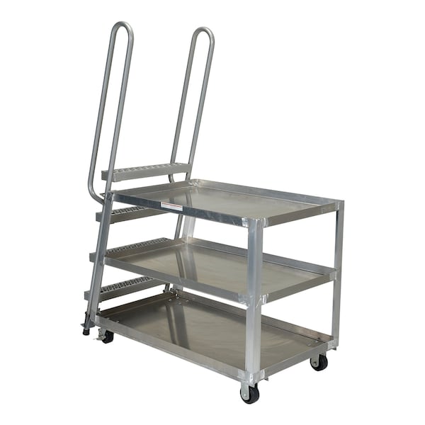 Vestil Aluminum Frame Hi-Duty Stock Picker Truck 28" x 52" 500 lb Capacity SPA-HD-2852 - main